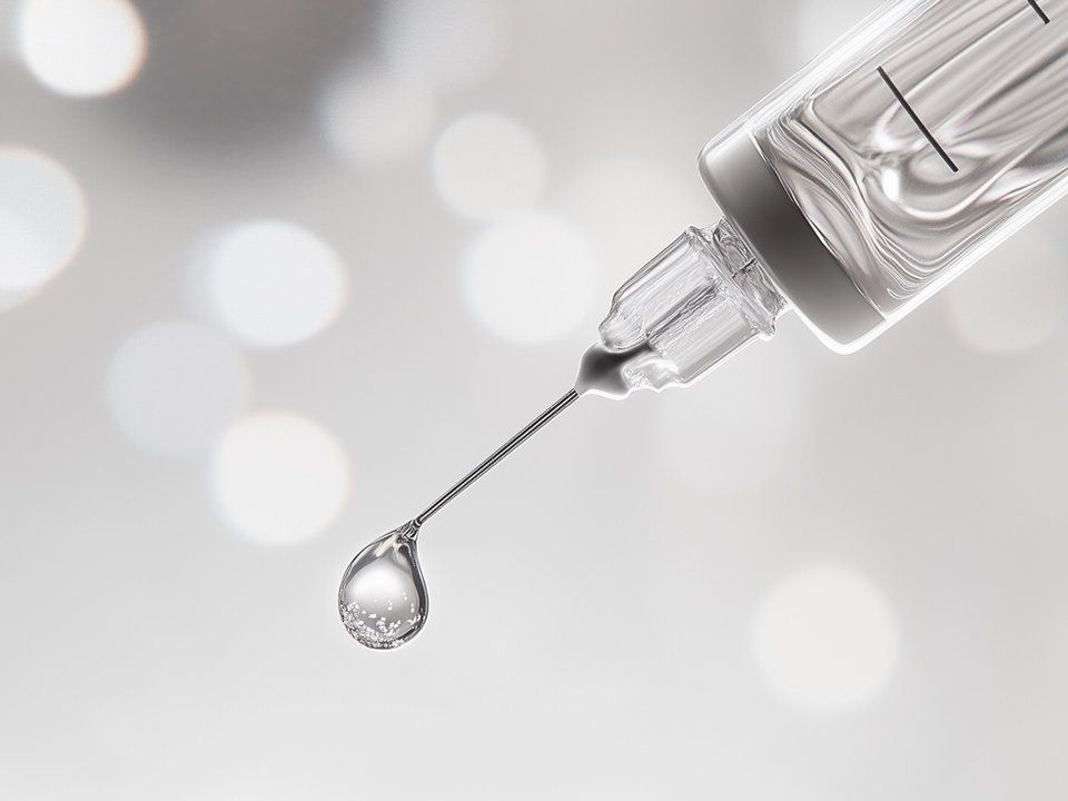 Epidural steroid injection illustration showing medication delivered to the spinal epidural space